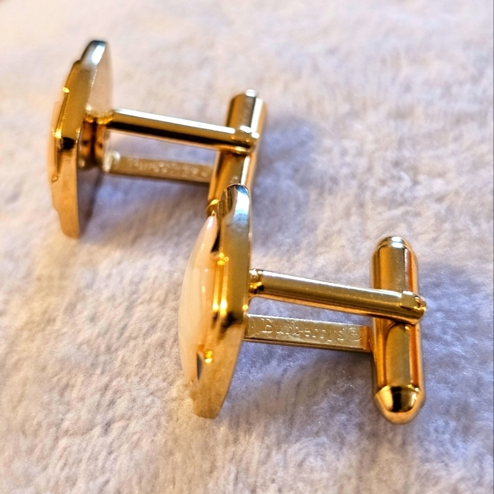 Vintage BURBERRYS Mother of Pearl Cufflinks wiith Box - Picture 5 of 7